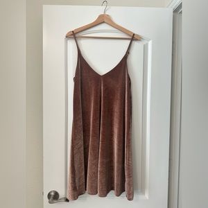 Ten Sixty Sherman Velvet Mauve Pink Dress